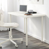 电脑桌子xjka1x 白色现代简约四脚书房桌 办公用品