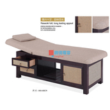新款实木带柜美容床 按摩美体床 推拿床 美容理疗SPA床 厂家直销