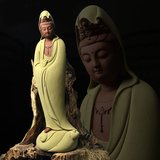陶瓷观音菩萨弥勒佛像家居客厅艺术品 德化仕女摆件人物雕塑包邮