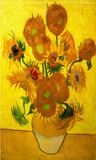 装饰画现代简约欧式壁画卧室挂画客厅油画喷绘打印画芯向日葵