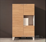 北京市新款办公家具板式文件柜书柜两门书架玻木质门资料柜特价