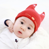 婴儿帽子春秋冬0-3-6个月宝宝帽子冬季新生儿胎帽纯棉0-1岁男女童
