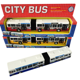 外贸CITY BUS双节加长公交巴士 三门可开助力儿童玩具 汽车模型