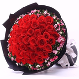 33朵红玫瑰花束情人节鲜花礼物北京鲜花店上海武汉杭州同城速递