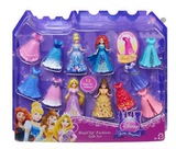 美国直邮迪士尼Disney换装4个变装白雪公主芭比娃娃玩具12套衣服