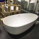 亚克力无缝一体式浴缸独立式欧式椭圆形蛋形1.7米1700*850*580mm