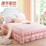 康亨家纺 蕾丝床裙单件床套床罩新品韩版蕾丝床笠1.5米 1.8米床单