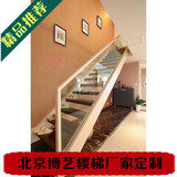 北京实木楼梯直销品牌楼梯定制原木楼梯简易楼梯定制玻璃护栏楼梯