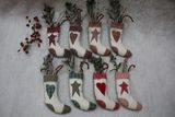 手工创意可爱棉布拼接袜子挂件挂饰婚庆节日圣诞节家居装饰品吊件