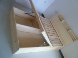 厂家直销松木樟子松家具双人床1.5米1.8米箱体书架储物高箱大床