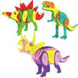 3d立体恐龙动物拼图  手工DIY儿童益智玩具 EVA手工制作拼装玩具