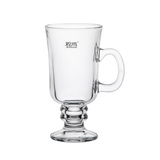 煌鹰 爱尔兰咖啡杯高脚拿铁杯 玻璃加厚沙冰杯 透明奶茶杯 HY1790