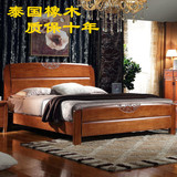 橡木床特价床实木床中式加厚现代简约双人床婚床游戏床气压/框架