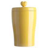 Super休普纯色储物罐宠物储粮保鲜桶密封桶猫粮狗粮食桶食罐黄色