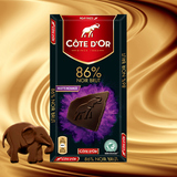 比利时进口 CoteD'or克特多金象黑巧克力排100g 86%纯可可含量