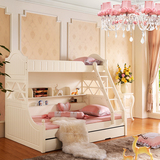 韩式田园子母床 双层床儿童床上下床 卧室高低床特价送床垫