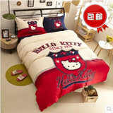 包邮 Hello Kitty 凯蒂猫 卡通四件套床上用品套件床单 被罩 枕套