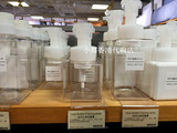 香港代购 无印良品起泡瓶 透明分装瓶PET按压式/泡沫式 日本制