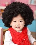 小丑爆炸头儿童摄影宝宝假发套彩色假头发动漫男女童表演出短卷发