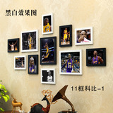 乔丹科比NBA巨星装饰画照片墙相框组合挂画体育用品店挂画海报画