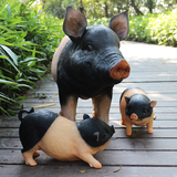 树脂工艺品户外花园庭院装饰品园林雕塑摆设仿真动物招财小猪摆件