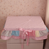HRHM 阳光心情 波点公主粉 配套床头柜罩小桌布床头柜布 田园柜罩