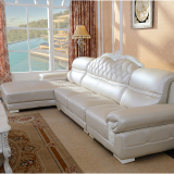 简约欧式真皮沙发组合客厅转角大小户型简欧皮沙发到家住宅家具