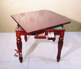 麻将桌实木方桌简易餐桌棋牌室桌椅木质宜家多功能两用桌特价批发