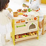 热卖仿真厨房厨柜玩具2-3-5-6岁女孩木制做饭灶台烹饪儿童过家家