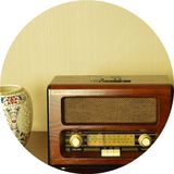 唐典r061复古收音机老人双波段fm仿古木质老式多功能SD台式收音机