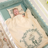 婴儿童床上用品套件三四五六七九件套纯棉花新生宝宝床品床围秋冬