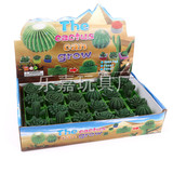 绿色膨胀泡大玩具仙人掌仿真花卉带盆膨胀植物