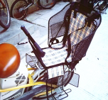 cp自行车电动车儿童后置座椅加大加厚塑料安全带座椅防雨遮阳棚