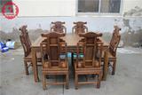 红木家具鸡翅木餐桌长方形实木三阳开泰红木餐桌榫卯结构一桌六椅