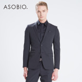 ASOBIO 春夏新款男装 商务修身纯色长袖西装外套 3333449015