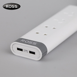 ROSS防雷插座USB插线板电源接线板多功能拖线板插排创意排插
