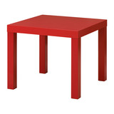 IEKA正品IKEA 拉克 边桌(55x55x45 无光泽红色)宜家代购