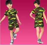 男女儿童夏新款弹力迷彩服学生作训服军训军旅演出服野外服装