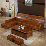 九木坊全实木沙发组合 香樟木沙发 小户型客厅家具多功能木质沙发