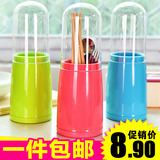 韩式防尘防霉筷子筒 带盖筷子架可沥水筷笼创意厨房餐具笼