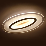 欧普超薄LED椭圆形卧室灯吸顶灯简约现代客厅灯具时尚大气遥控灯