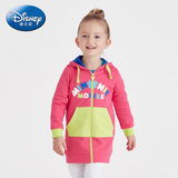 迪士尼女童装2015秋装婴儿童宝宝婴幼儿纯棉中长款开衫卫衣薄外套