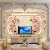 3d立体欧式浮雕电视背景墙壁纸客厅卧室无纺布墙纸大型壁画仿软包