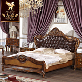 美式乡村美式床欧式床法式双人床真皮床婚床实木床家具床chuang