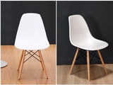 Eames Chair伊姆斯木脚椅 塑料椅子 现代简约餐椅设计师椅办公椅