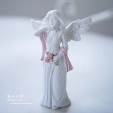 欧式家居装饰品拍摄道具花仙子精灵工艺品小天使小女孩 天使摆件