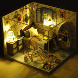 diy小屋夏之海手工制作拼装房子模型玩具建筑创意生日礼物男女生