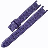 PESNO 代用卡地亚 鳄鱼皮表带 帕莎系列女表带 紫色13mm真皮表带