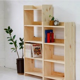 包邮柜实木松木书柜学生书橱实木组合书架环保实木儿童书柜组合柜