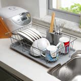 厨房用具金属滴水碗架 沥水架多用碗盘碟收纳架置物架不锈碗柜